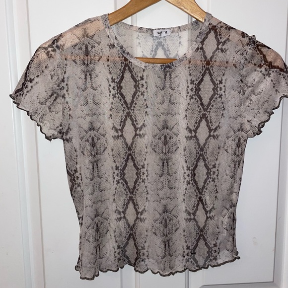 Snakeskin mesh top - Picture 2 of 3